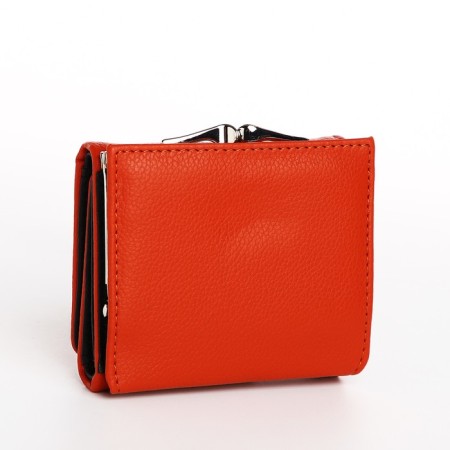 Women's wallet on the button, redhead color-1