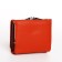 Women's wallet on the button, redhead color