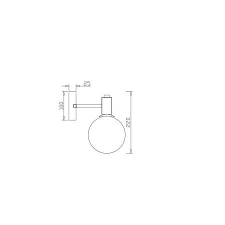 Wall lamp (sconce) Globo, 1xe27, color brass-3