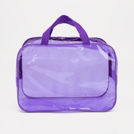 Lightning cosmetic bag, purple color-2