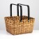 Wicker basket (sequoia), 28x23xh16/31 cm, 1 pc., Brown