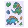 Diamond mosaic-sticker with a complete filling for children of "dinosaurus", a set for creativity