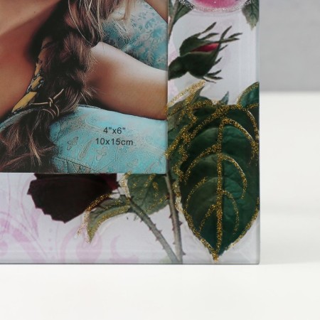 Photo frame glass "TZCH-018" 10x15 cm, col. lavender-2