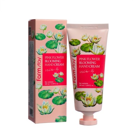 Hand cream Farmstay Pink Flower Blooming Hand Cream Water Lily