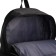 Young backpack from textiles with a zipper, waterproof, 2 pockets, black/green color