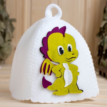 Bath cap with children's applique "Dragon"