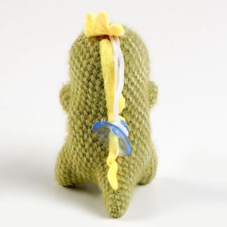 Soft toy "dinosaurus" on a suction cup, 12 cm, color mix-2