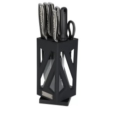 Lenardi knife set, on a stand, 7 items