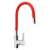 MIRA 5098-1 kitchen mixer, single-leaf, 35 mm cartridge, flexible surge, chrome/red