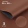 Artificial leather, 20 × 30 cm, 0.5 mm, 3 pcs, brown color