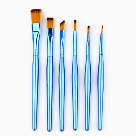 Drawing brush, a set of synthetics flat, 6 pcs. No. 1.2,3,4,5,6 Van Gogh-1