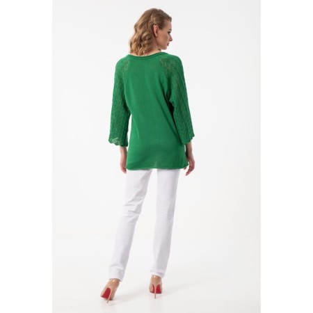 Female jumper, size 44, green color-7