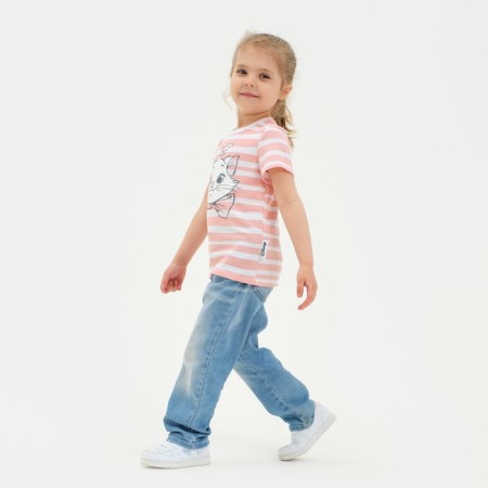 Children's T-shirt "Marie" cats Aristocrats, height 122-128, pink-3