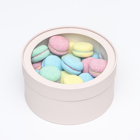 Gift box "Frilly" powder hooked with a window 21 x 11 cm-1