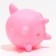 Pig's squeak toy for dogs, 11.4 x 10 x 10 cm, pink
