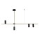 Riya chandelier, size 126x6x96/66/56 cm, 4x10W, GU10