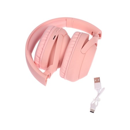 Headphones MZ300, wireless, full -size, microphone, BT 5.3, 400 mAh, pink-7