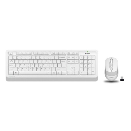 Keyboard + Mouse A4Tech FSTYLER FG1010 CLAV: White/Gray Mouse: White/Gray USB wireless M 10046-6