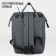 School textile Backpack “Live in a high”, with a pocket, 25x13x38, gray