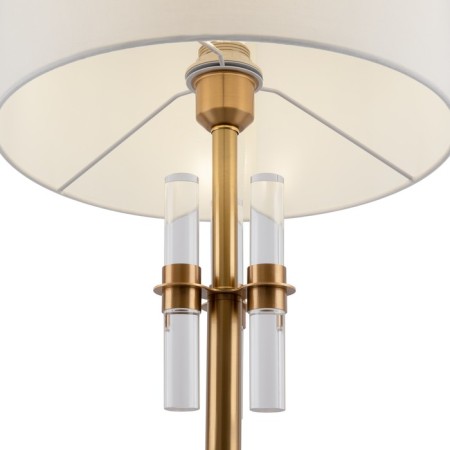 Freya FR5186FL-01BS Lino, 340x340x1580 mm, E27, 1x60W, brass color.-2