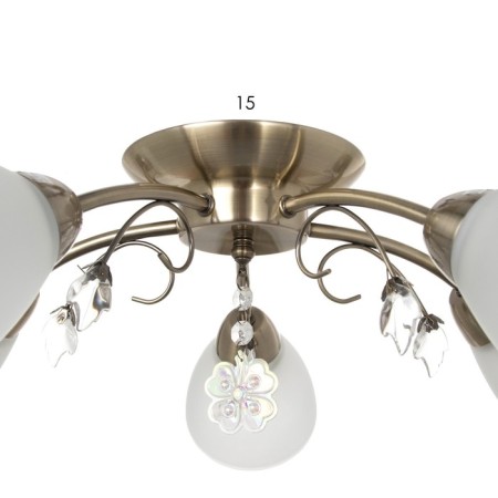 Olivia chandelier 5x40W E27 bronze 52x50x20 cm-6