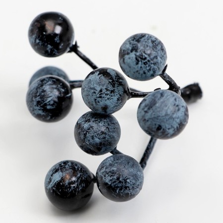 Decorative berries "Blueberries" 9 berries, 5.5 × 5 × 5.5 cm-2