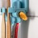 Holder for toothbrushes with an emergency stress for Velcro pasta, 7 × 5.2 × 8 cm, color mix