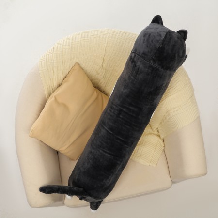 Soft toy-podushka "cat", 90 cm, black color-3