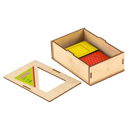 Wooden cards "Figures" set of 15 cards: 5.5 x 8.3 cm-2
