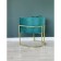 Armchair "Luna", 60 × 64 × 77 cm, color aquamarine, gold frame
