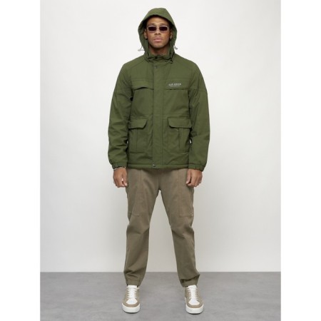 Sports male jacket, size 50, khaki color-7