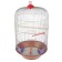 Bird cage is round, three -tier welded, large pallet, 40 x 77 cm, mix of flowers