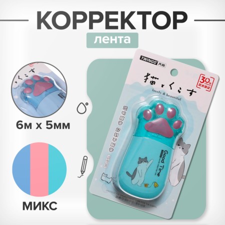 Corrector 6m x 5mm "foot", in a blister, mix