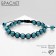 Bracelet Assorted Druids turquoise, blue color, d = 7