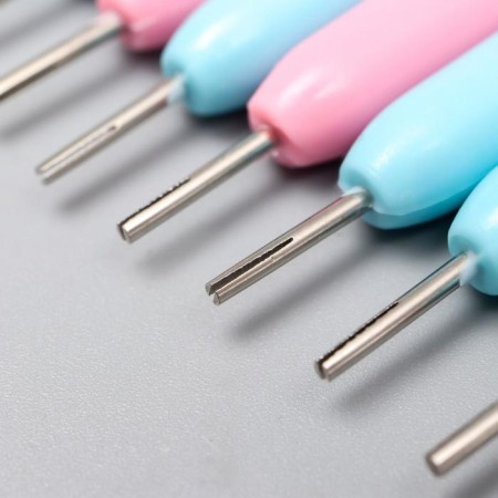 Quilling tool with a plastic handle cut 1 cm length 11 cm, mix-2