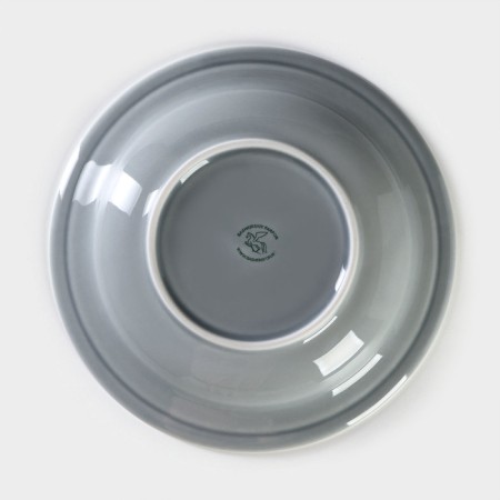 Deep plate "watercolor", 550 ml, d = 22.5 cm, the color is light gray-3