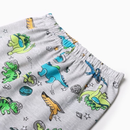 Pajama for the boy "Elf", the color is gray, height 116 cm-7