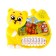 Musical Piano toy "Bear", Ionika, 4 games of the game, works from batteries