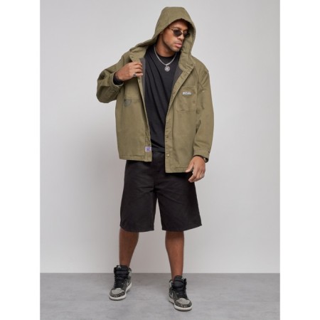 Jeaning jacket men's, size 52, khaki color-4