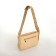 Female bag, baguette, on lightning, beige color