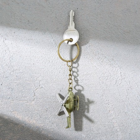 Metallic key keychain “February 23”, helicopter, 11 x 2.5 cm-5
