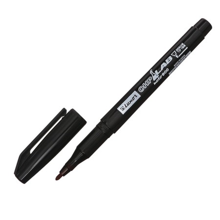Permanent laboratory marker 1.0 mm Luxor "OHP 900", bullet, black-2