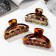 Hair crab "Leopard print" oval, 9 cm, mix