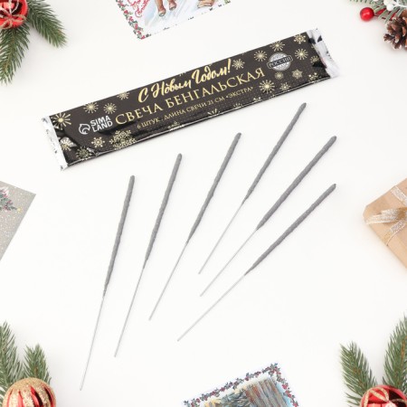 Bengal lights, 21 cm, 6 pieces, "Happy New Year! Extra"-3