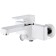Bath mixer D&K DA1433216, with short pour, white/chromium