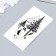 Tattoo on the body phosphorus "spruce forest" 10.5x6 cm