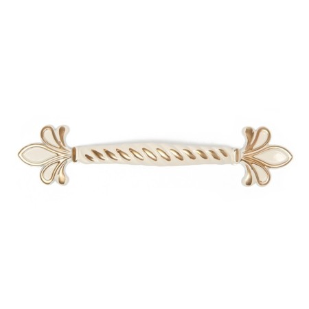 PC175WW/GP handle handle, m/o 96 mm, white with gold-5
