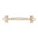 PC175WW/GP handle handle, m/o 96 mm, white with gold
