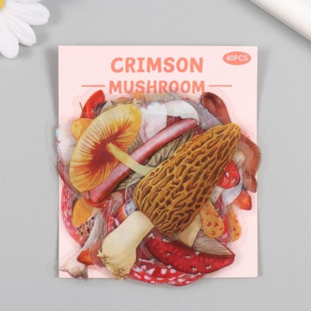 Stickers for creativity PLC PVC "Mushroom Stories" set 40 pcs 9x10.5 cm-5