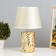 CALISE Table Lamp E14 40W gold 19x19x32 cm Risalux